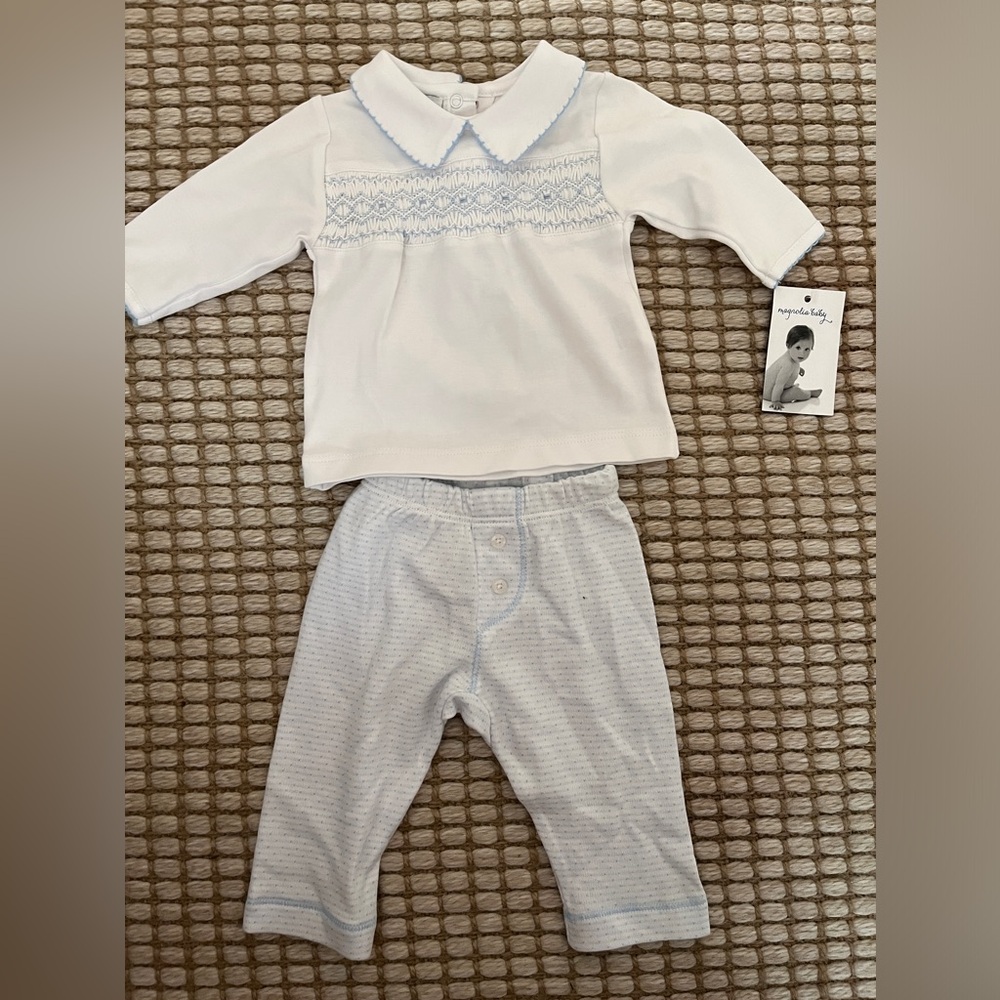 Magnolia Baby Smocked 2pc set 3 months